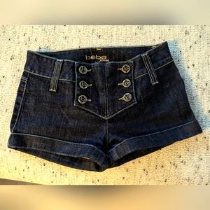 Bebe sailor shorts denim size S